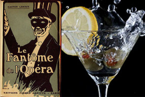 phantom of the opera paired with a martini