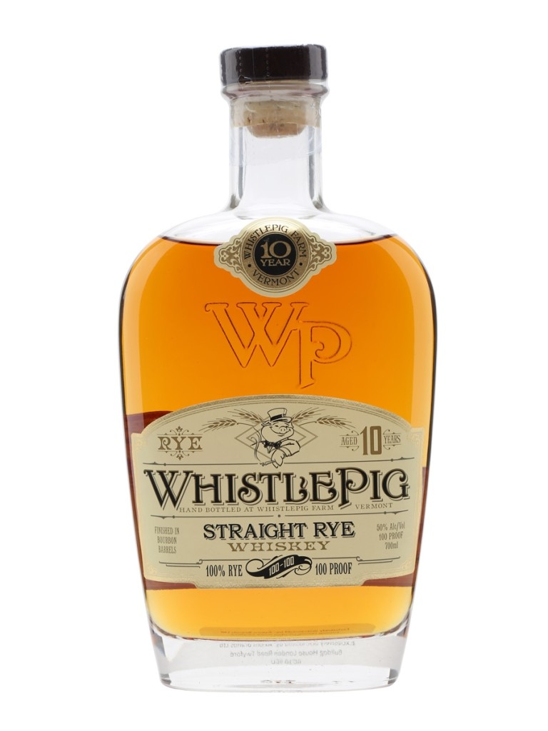 Whistle Pig rye whiskey